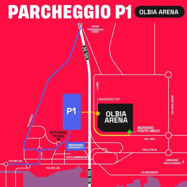 Parcheggio P1 - Olbia Arena