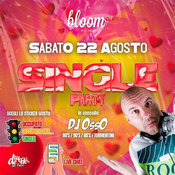 Single Party Bloom Beach Bar Molfetta