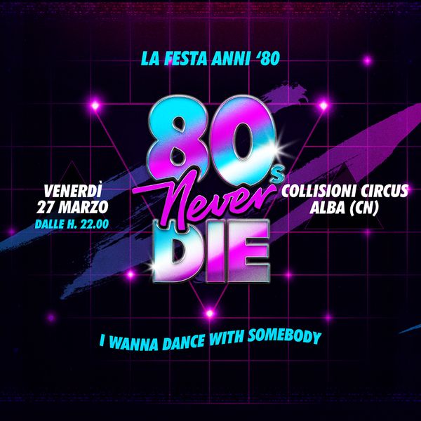 80s Never Die - La Festa Anni 80 Più Grande D’Italia Collisioni Rock Circus