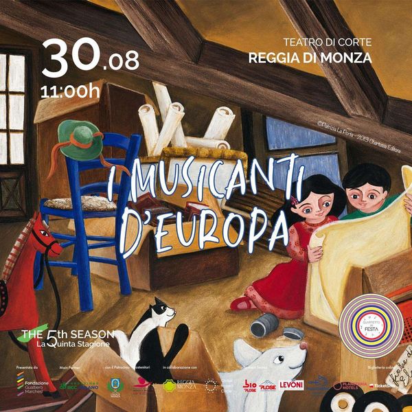 I Musicanti d'Europa - Quartetto in Festa per Bambini Teatro di Corte della Reggia Monza