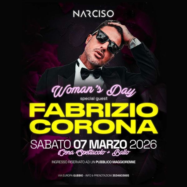 Women's Day special guest Fabrizio Corona NARCISO CLUB