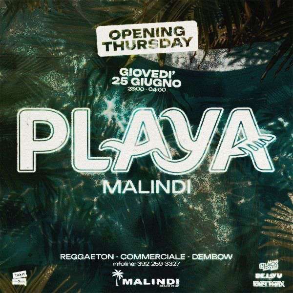 Opening Playa Malindi Malindi Beach Club Cattolica 