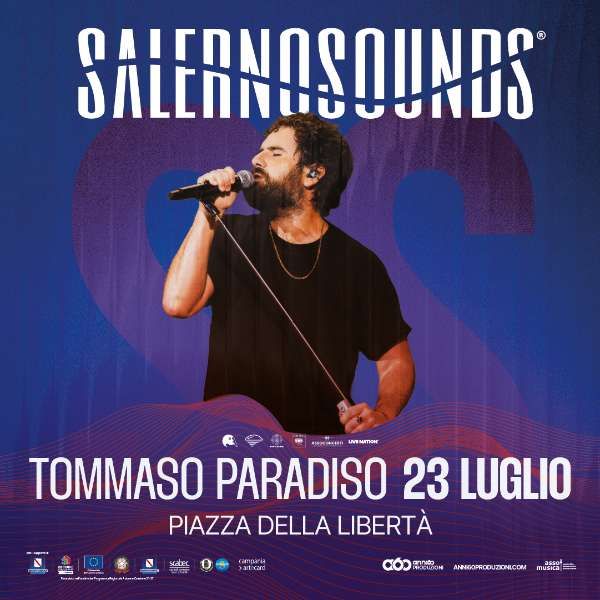 Tommaso Paradiso SALERNOSOUNDS 2026 Piazza Della Liberta