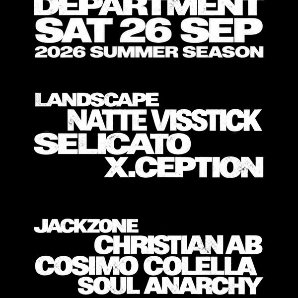 SOUND DEPARTMENT w/ Natte Visstick and Christian AB SOUND DEPARTMENT Taranto