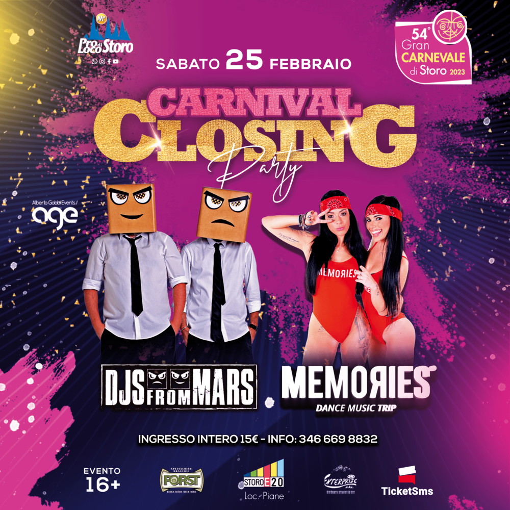 Closing Party - 54° Gran Carnevale di Storo  StoroE20