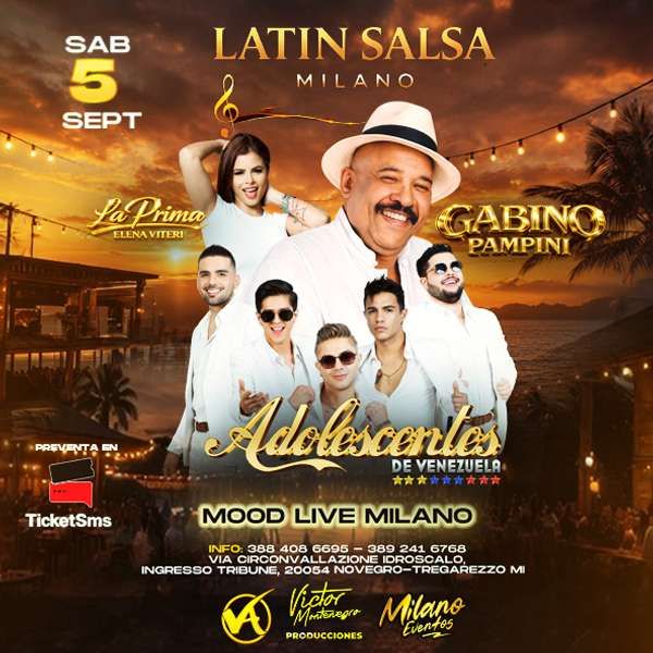 Adolecentes Gabino Pampini MOOD LIVE MILANO Segrate