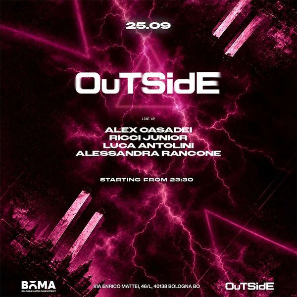 Outside Opening Party BoMa QRoom Bologna