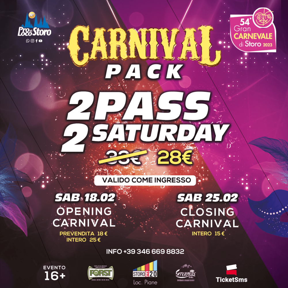 54° GCDS - Carnival Pack - Opening & Closing Carnival - PROMO StoroE20