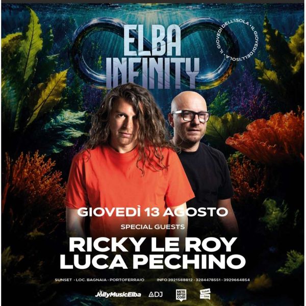 Ricky le Roy   Luca Pechino Sunset Beach Club Portoferraio