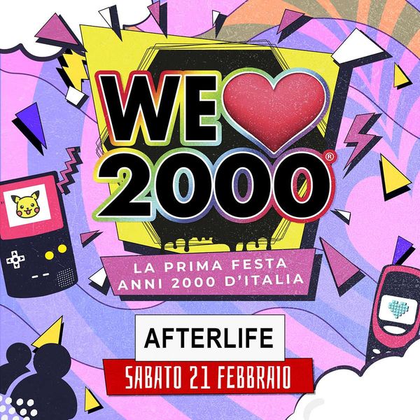 We Love 2000 Afterlife live club - sala concerto