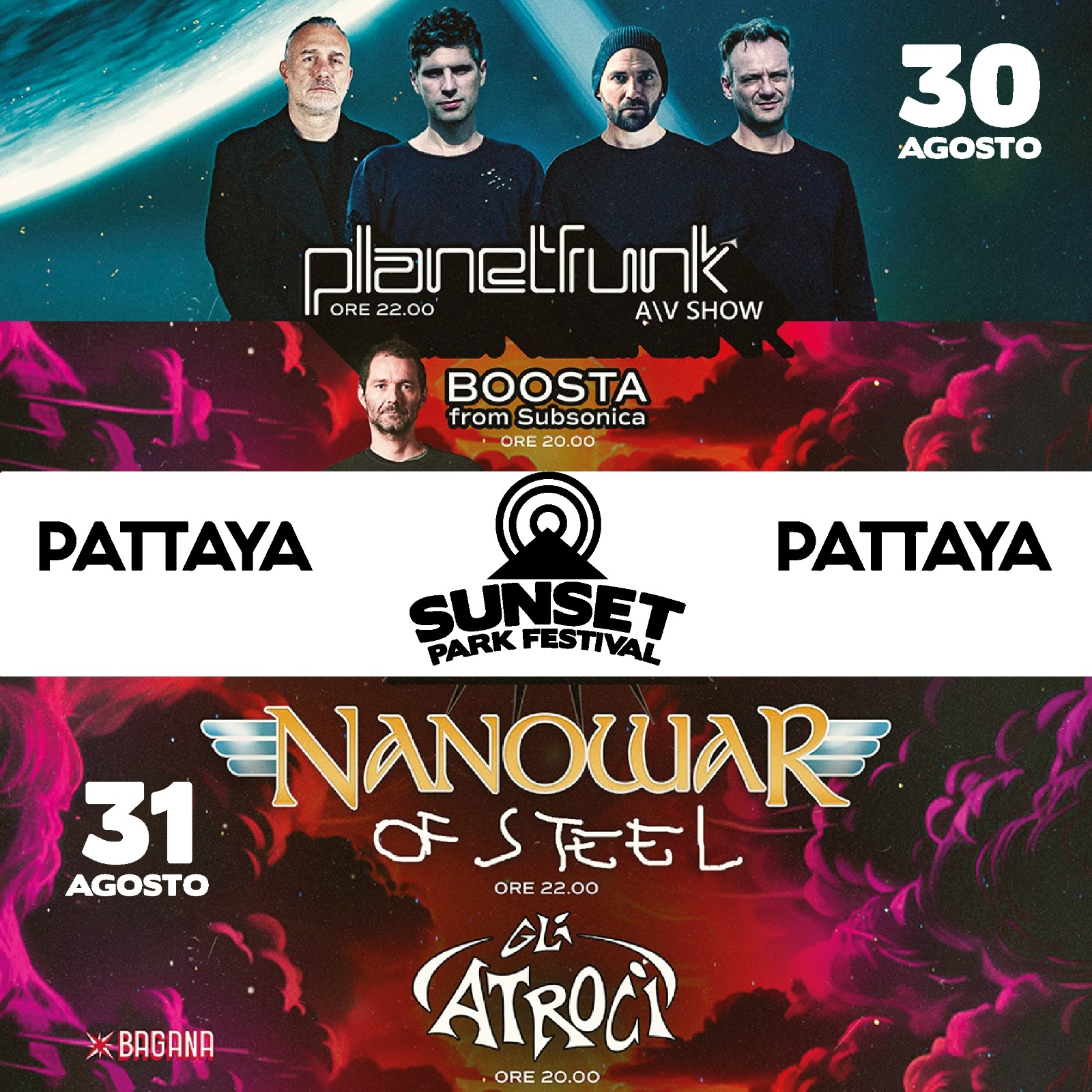 SUNSET PARK FESTIVAL - ABBONAMENTO Pattaya Club