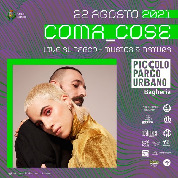 Coma Cose live a Bagheria -22 agosto 2021- Piccolo Parco Urbano