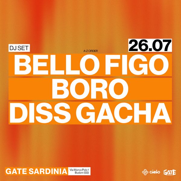 Bello Figo, Boro, Diss Gacha GATE SARDINIA Budoni