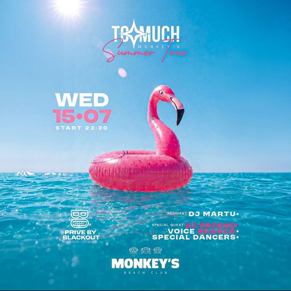 Too Much Monkey\\\'s Beach Club Sanremo