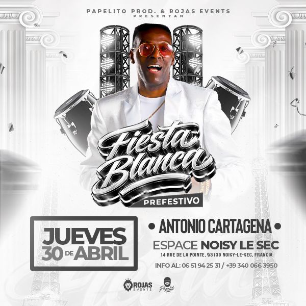 ANTONIO CARTAGENA EN PARIS Espace Noisy Le Sec