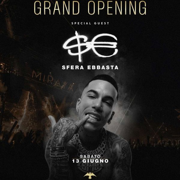 SFERA EBBASTA - Grand Opening Miraya Beach Park Catanzaro