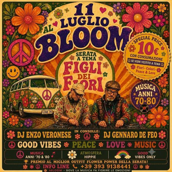 Flower Power Night at Bloom Bloom Beach Bar Molfetta