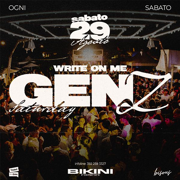 Write on me party Bikini Disco  Cattolica