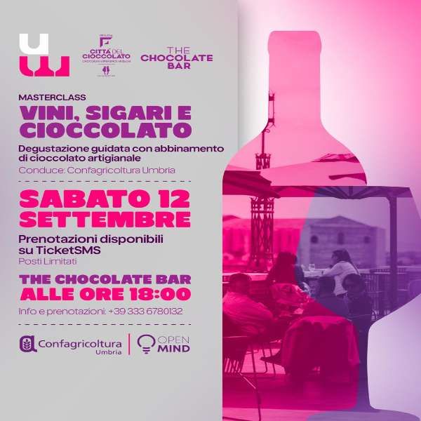 Masterclass &  Experience Vini, Sigari e Cioccolato The Chocolate Bar