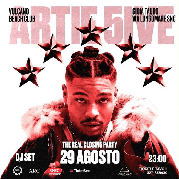 Artie 5ive  Vulcano Beach Club Gioia Tauro