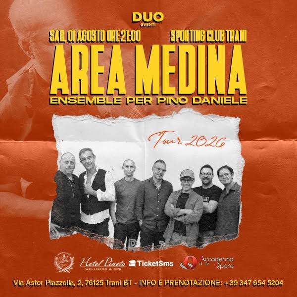 Area Medina Ensemble per Pino Daniele SPORTING CLUB TRANI TranI