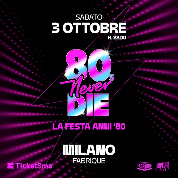 80s Never Die Fabrique Milano Milano