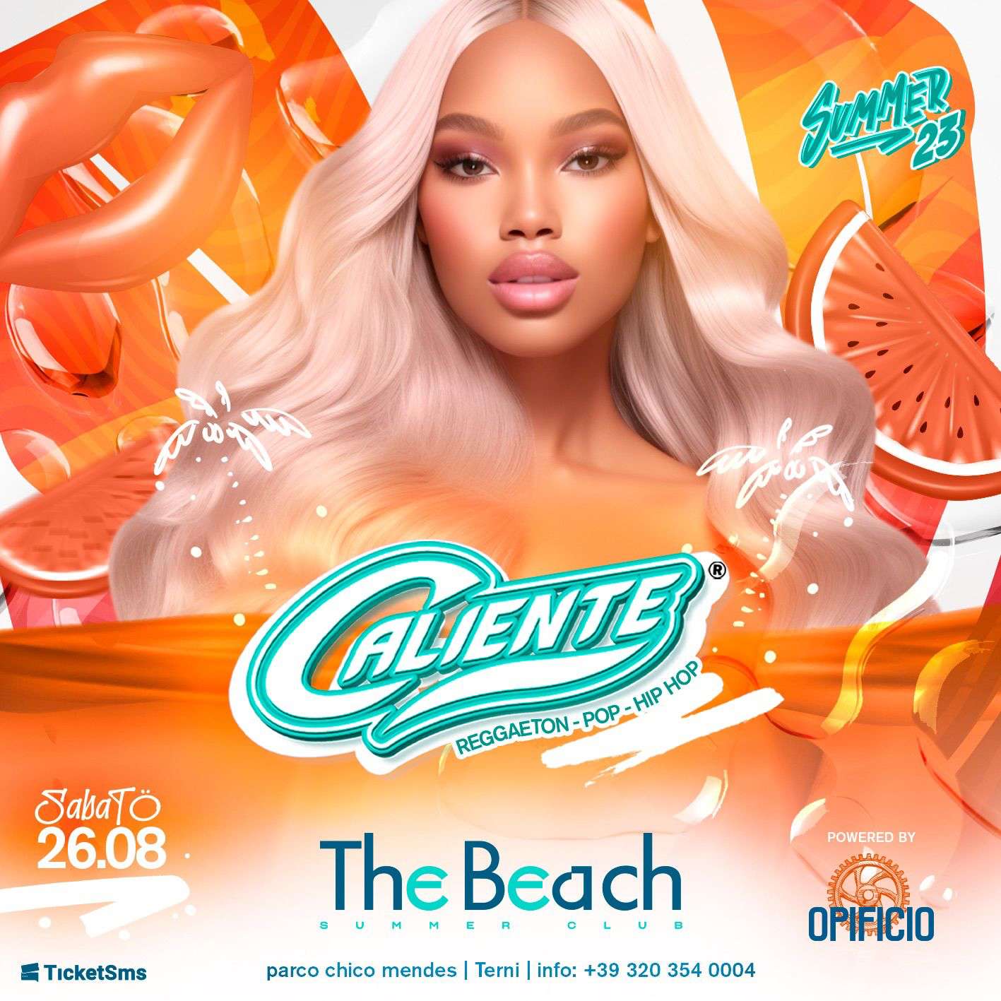 CALIENTE SUMMER TOUR The Beach Parco Chico Mendes
