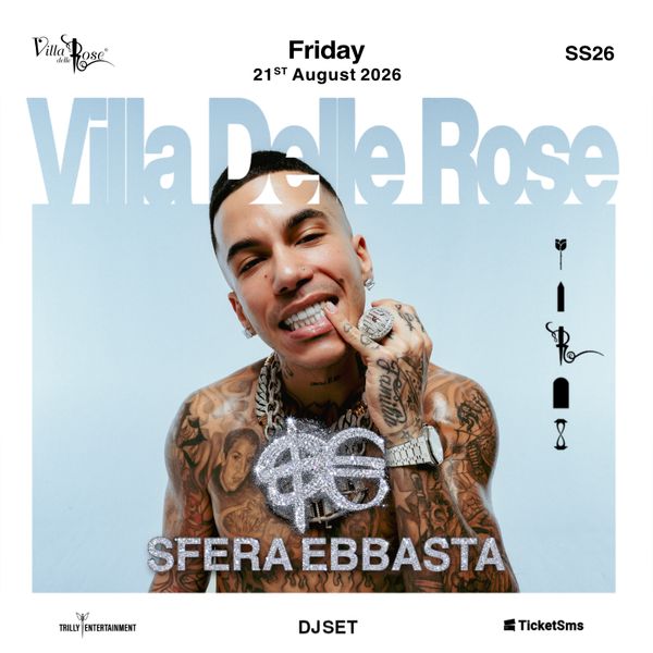 Sfera Ebbasta + Andrea Damante Villa Delle Rose misano adriatico