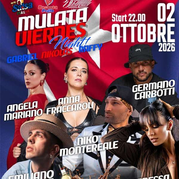  Venerdi 2 Ottobre Torna Mulata Viernes Night  Mulata Bari
