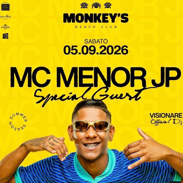 Mc menor JP Special Guest Monkey\\\'s Beach Club Sanremo