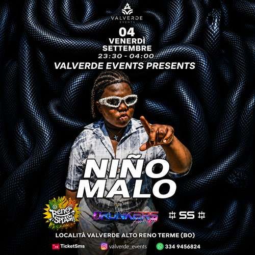 Valverde Events presents Nino Malo Valverde Events Porretta Terme