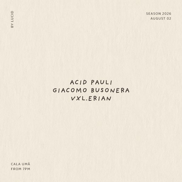 Cala uma x Acid Pauli Cala Uma Teulada