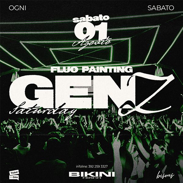 Fluo Painting Bikini Disco  Cattolica