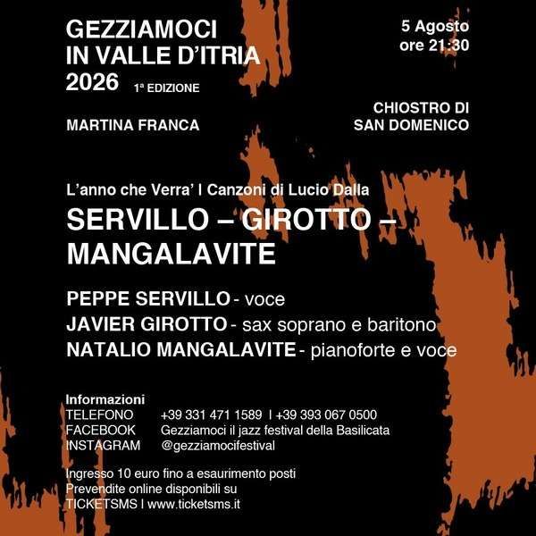 Servillo, Girotto, Mangalavite // Gezziamoci 2026 Chiostro di San Domenico