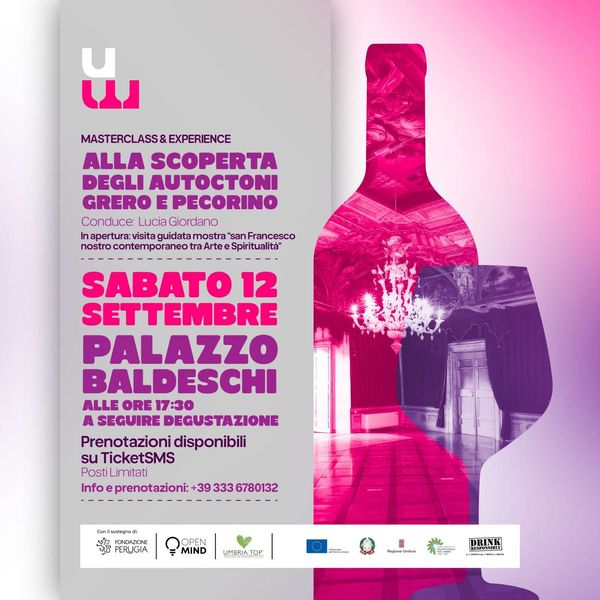 Masterclass   Expirience alla scoperta degli autoctoni Grero e Pecorino Palazzo Baldeschi 