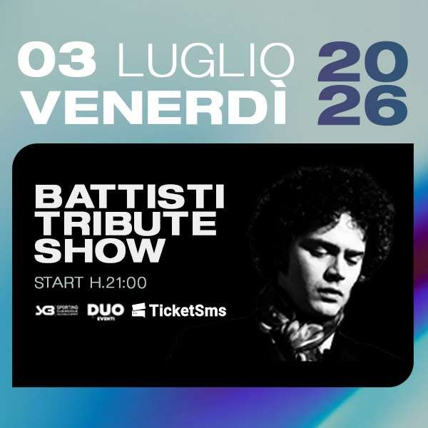 Leandro Ghetti in Battisti Tribute Show SPORTING CLUB BISCEGLIE