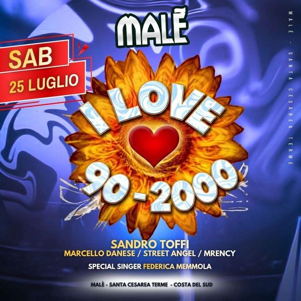 I Love 90-2000 Male Santa Cesarea Terme