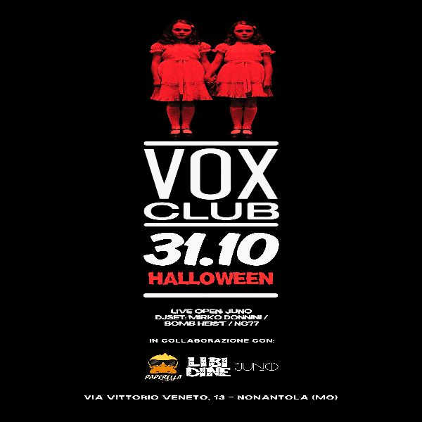Halloween Masquerade Party VOX CLUB Nonantola