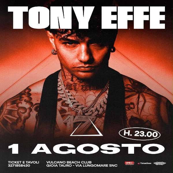 Tony Effe Vulcano Beach Club Gioia Tauro