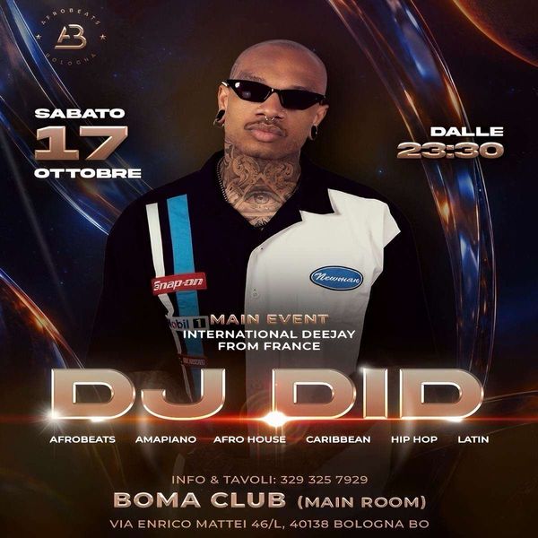 Afrobeats Bologna x Dj Did BoMa QRoom Bologna