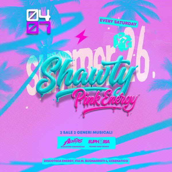 Shawty - Pink Energy  Discoteca NRG / Club Paradiso Cesenatico