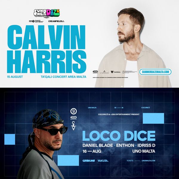 COMBO SummerDaze Calvin Harris + Uno Malta Loco Dice Concert Area & Grounds Ta Qali