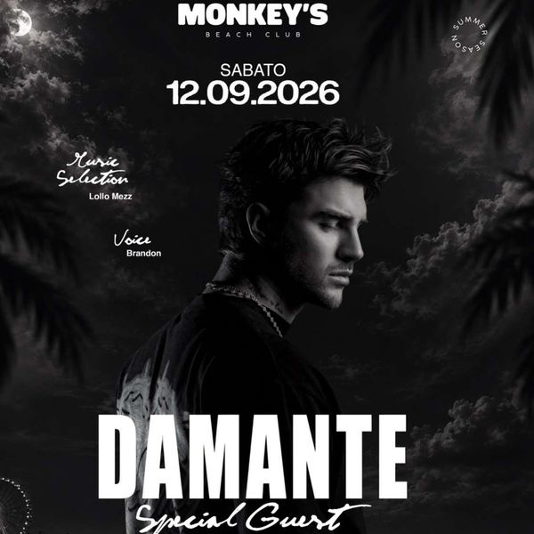 MONKEYS BEACH club special guest ANDREA DAMANTE  Monkey\\\'s Beach Club Sanremo