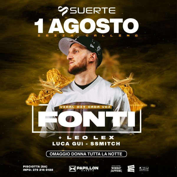 Fonti Live DJ Set - Cada Vez Suerte Club Events Pisciotta