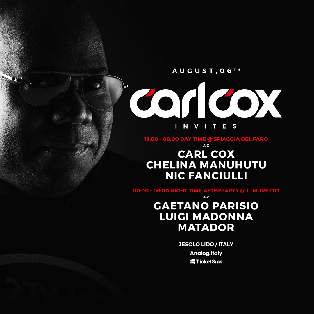 CARL COX Invites - DAY TIME - Dj Superstar 2022 Arenile Spiaggia del Faro