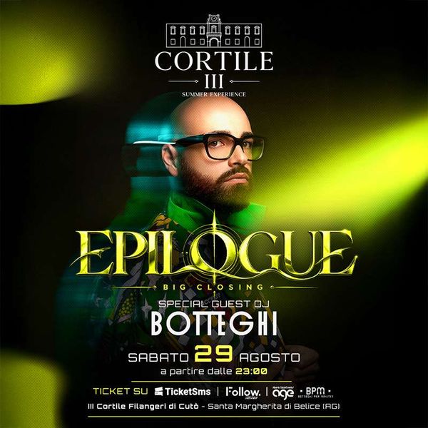 EPILOGUE - Cortile III Summer Experience  Terzo Cortile Filangeri Cutò Santa Margherita di Belice