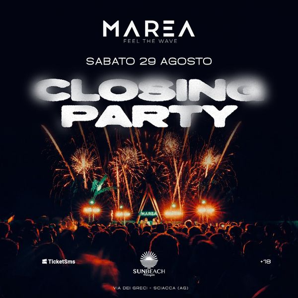 Marea CLOSING PARTY SUNBEACH - SCIACCA Sciacca