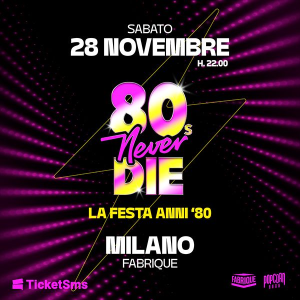 80s Never Die Fabrique Milano Milano