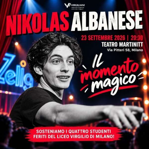 Il momento magico - Una serata con Nikolas Albanese Teatro Martinitt Milano
