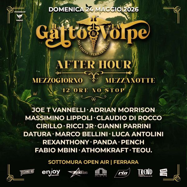 Il Gatto & la Volpe presenta AFTERHOUR Sottomura Open Air